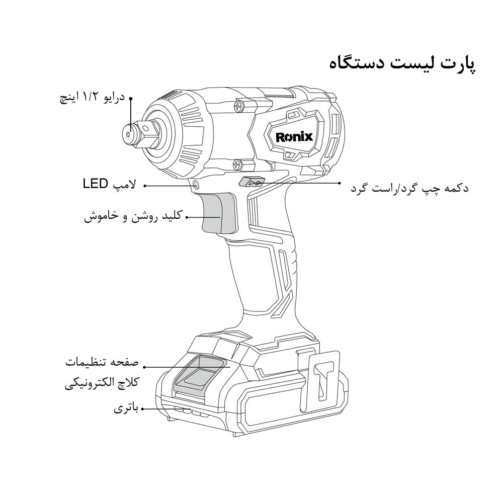 بکس شارژی رونیکس مدل 8907