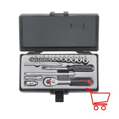 جعبه بکس 1/4 درایو اینچی 19 پارچه فورس