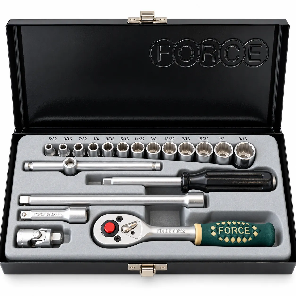 جعبه بکس 1/4 درایو اینچی 19 پارچه مدل F2203SM-9 برند FORCE